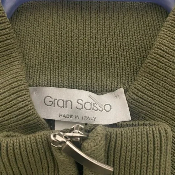 Gran Sasso Military Style Zipper Cardigan - Picture 3 of 7